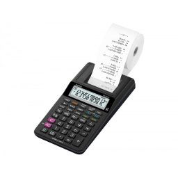Calculadora casio impresora pantalla lc papel 58mm hr-8rce12 digitos ac/dc pilas color negro