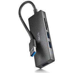NGS IHUB READER HUB USB-A 3.2 5000Mbit/s a 3x USB 3.0 / SD / MicroSD Negro
