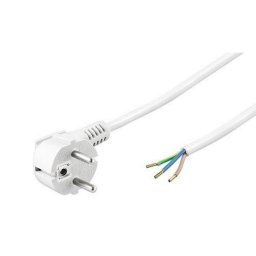 Goobay Cable de Alimentación CEE7 Tipo F a Bornes 3x0.75mm 1.5m Blanco