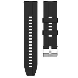 Cool Correa Universal Goma Negro 20mm para Amazfit Bip/GTS/Bip Lite/Huawei/Samsung/Cool Oslo