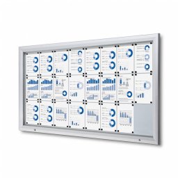 Vitrina de exterior ignífuga para 24 DIN A4