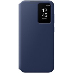 Samsung Smart View Wallet Case Funda Libro con Tarjetero Azul Oscuro para Galaxy S24 FE