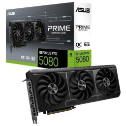 Tarjeta Gráfica Asus GeForce RTX 5080 PRIME OC 16GB GDDR7 Reflex 2 RTX AI DLSS4.5