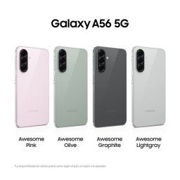 Samsung Galaxy A56 5G 8GB/256GB Smartphone 6.7" Super AMOLED 50MP 5000mAh 45W Android 15 Negro