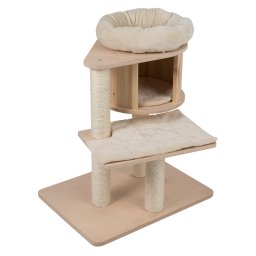 Rascador Natural Paradise Magnolia S para gatos - Crema