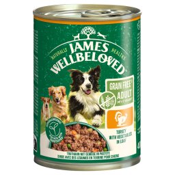 James Wellbeloved Adult Dog Grain Free Hypoallergenic paté de pavo - 24 x 400 g
