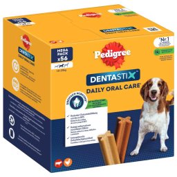 Pedigree Dentastix cuidado dental diario - Perros medianos - 56 unidades
