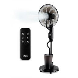 Ufesa Mist Fan Nevada+ Ventilador de Pie Nebulizador con Mando a Distancia Negro