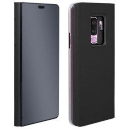 Avizar Funda Tapa Translúcida Efecto Espejo Negra para Samsung Galaxy S9 Plus