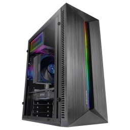 Mars Gaming Mc-blaze Caja Pc Atx Ventilador Frgb 80mm Tira Led Rgb Frontal Negro