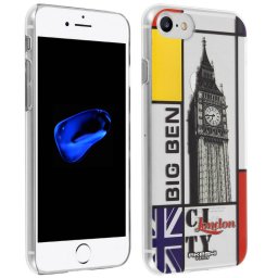 Akashi Funda Transparente Big Ben para iPhone 7/8