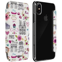 Akashi Funda Libro París para iPhone X/XS