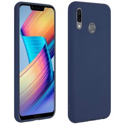 Avizar Funda Protectora de Silicona Flexible Azul Oscuro para Honor Play