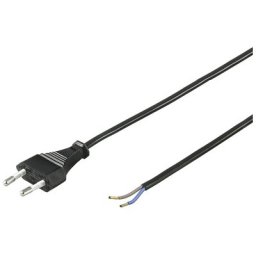 Goobay Cable Alimentación Tipo C CEE7 a Bornes 2x0.75mm 1.5m Negro