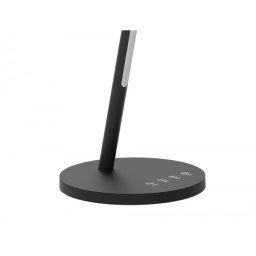 Lampara de escritorio q-connect led 6w 360 lm tactil 3 niveles color luz nocturna cabeza orientable negro