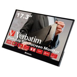 Monitor Portátil Táctil Verbatim PMT-17 17.3"/ Full HD/ Multimedia/ Negro