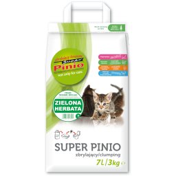 Super Pinio arena para gatos de té verde - 7 litros (aprox. 2,5 kg)