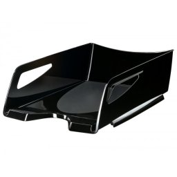 Bandeja sobremesa cep maxi de gran capacidad plastico negro 386x270x115 mm