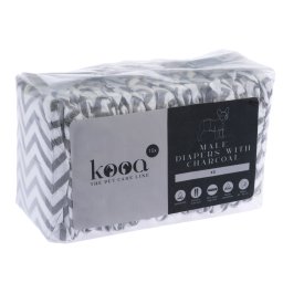 Pañales kooa con carbón vegetal para perros macho - Talla XS - 30 unidades