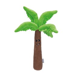 Beeztees peluche palmera marrón/verde para perros - 30 cm