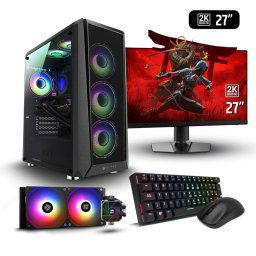 PC Racing D5 Equinox Gaming Intel Core I7-12700F/32GB/2TB SSD/RTX 5070 + Monitor 27" 2k + Combo Gaming
