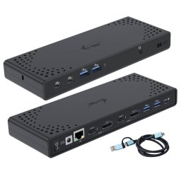 Docking station i-tec USB 3.0/USB-C/Thunderbolt 3 Gen2 Dual Display 100W Negra