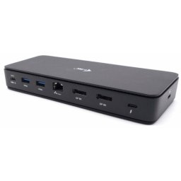 Estación de acoplamiento Thunderbolt 4 i-tec Dual DisplayPort PRO 92W, 2.5GbE, 2xDP, Lector SD, Negro