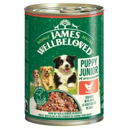 James Wellbeloved Junior Dog Hypoallergenic paté de pollo - 6 x 400 g