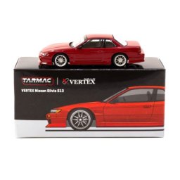 NISSAN Silvia Vertex S13 Red Metallic - Tarmac Works Escala 1:64 (T64G-025-RE)