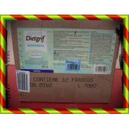 DIETGRIF HIPERPROTEICO VAINILLA 12X500ML 161547 DIETGRIF HIPERPROTEICO - (500 ML 12 FRASCO VAINILLA )