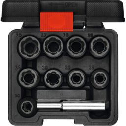 GEDORE WERKZEUG GEDO R68003010 - Extractor de ranuras en espiral 1/2 SW10-19mm 10 piezas.