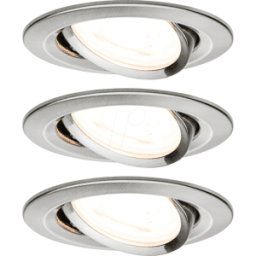 PAULMANN PLM 93465 - Luminaria empotrada led NOVA 3 x 6,5 W, 2700 K, hierro