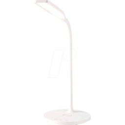 NEDIS N LTLGQ4M2WT - Lámpara LED de mesa, 15 W, atenuable, con cargador de ind