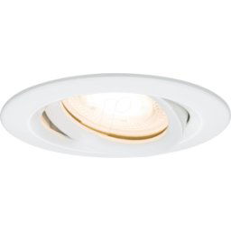 PAULMANN PLM 93661 - Luminaria empotrada NOVA Plus, GU5.3 / GU10, blanco mate, redon