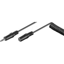 GOOBAY 50017 - Cable espiral conector jack de 3,5 mm en conector jack, conector