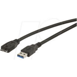 GOOBAY USB3 A-A-MIC05SW - Cable USB 3.0, conector macho a a conector macho Micro B, 0,5 m