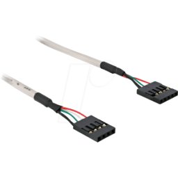 DELOCK 82439 - Conector hembra de poste USB/conector hembra de poste 4>5 clavij