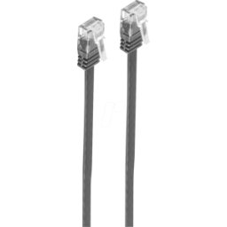 SHIVERPEAKS SHVP SP711-SLS - Cat.6 U/UTP cable plano, SLIM, negro, 1m..