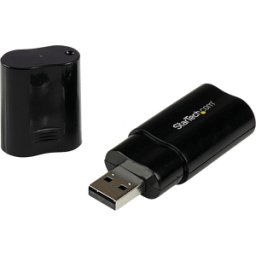 STARTECH.COM ST ICUSBAUDIOB - Tarjeta de sonido, externa, USB 2,0 Tipo A.