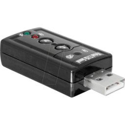 DELOCK 63926 - Tarjeta de sonido, externa, 7.1, USB 2.0, 24 bits / 96 kHz