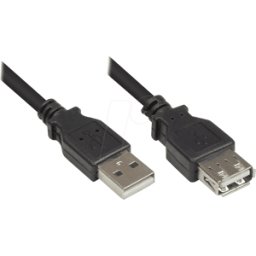 GOOD CONNECTIONS GC 2511-OF06S - Cable USB 2.0, conector macho a a hembra, 0,6 m