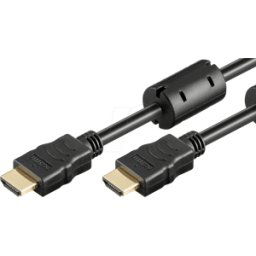 GOOBAY 61300 - Conector macho/macho de cable HDMI, Ferrite, 4K 60 Hz 1,5 m