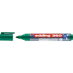 EDDING 360GN - Marcador para pizarra blanca, 1,5 - 3,0 mm, verde