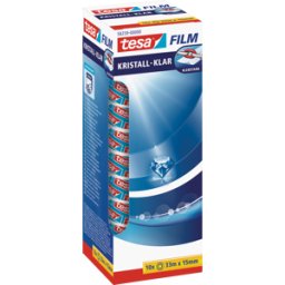 TESA 58259 - Tesafilm® Crystal Clear, 33 m x 15 mm, 10 rollos