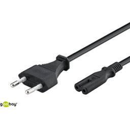 GOOBAY 95039 - Cable de conexión euro plug, 5 m, negro