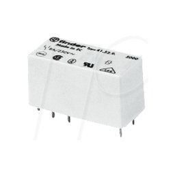 FINDER FIN 41.61.9 24V - Relé de conexión, 1x UM, 250 V/16 A, 24 V, RM 5,0 mm