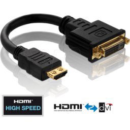 PURELINK PURE PI060 - Adaptador, HDMI A macho a DVI D hembra, serie PureInstall