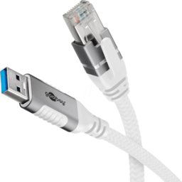 GOOBAY 74163 - Adaptador de red, cable, USB 3.0 tipo a, Gigabit Ethernet, 10 m
