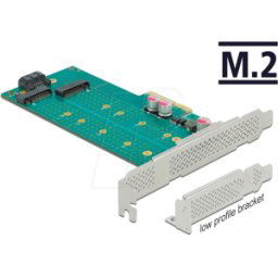 DELOCK 89047 - Convertidor PCIe x4 > 2 x M.2 NVMe