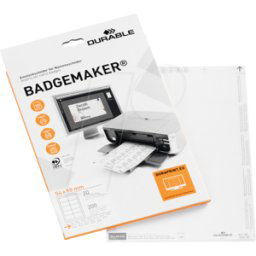 DURABLE 145502 - Placas de inserción BADGEMAKER® 54 x 90 mm